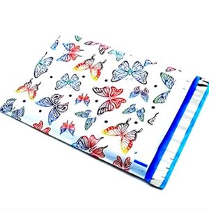 20 Butterfly Design Poly Mailers